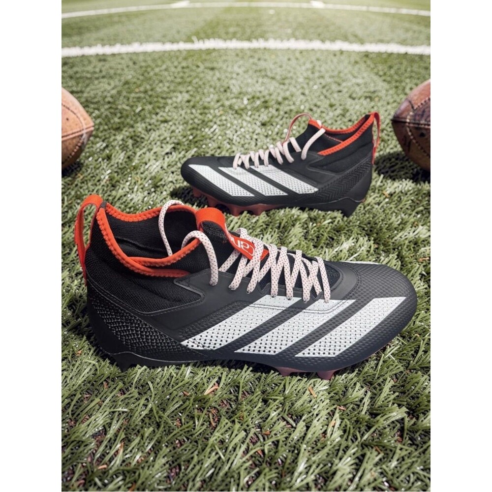 adidas Adizero Miami Hurricanes Football Cleats Men's 13.5 Black NWOB